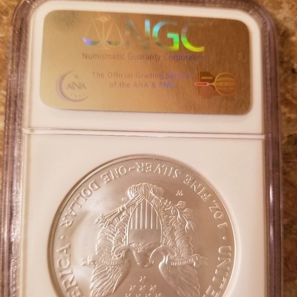 2008-W EARLY RELEASES REVERSE SILVER EAGLE COIN - Picture 3 of 4